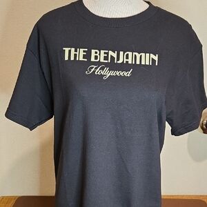 The Hundreds The Benjamin Hollywood Black Tee with White Print
